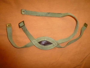 WW2 BRITISH PARATROOPER HELMET CHIN STRAP UNISSUED BELGIUM PARA POST WW2 HSAT - Picture 1 of 4