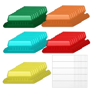 50 Pièces Étiquettes de Dossiers Suspendus avec 50 Inserts, 2 Pouces pour É1316 - Afbeelding 1 van 6