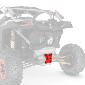 OEM Can Am 2017-2020 Maverick X3 S3 Red Mud Rear Pull Tow Plate P/N 715005233 - Bild 1 von 3