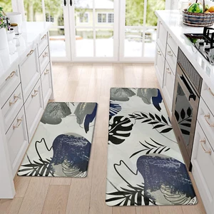 Kitchen Rugs and Mats Non Skid anti Fatigue Kitchen Mats for Floor 2 Piece Boho - Picture 1 of 7
