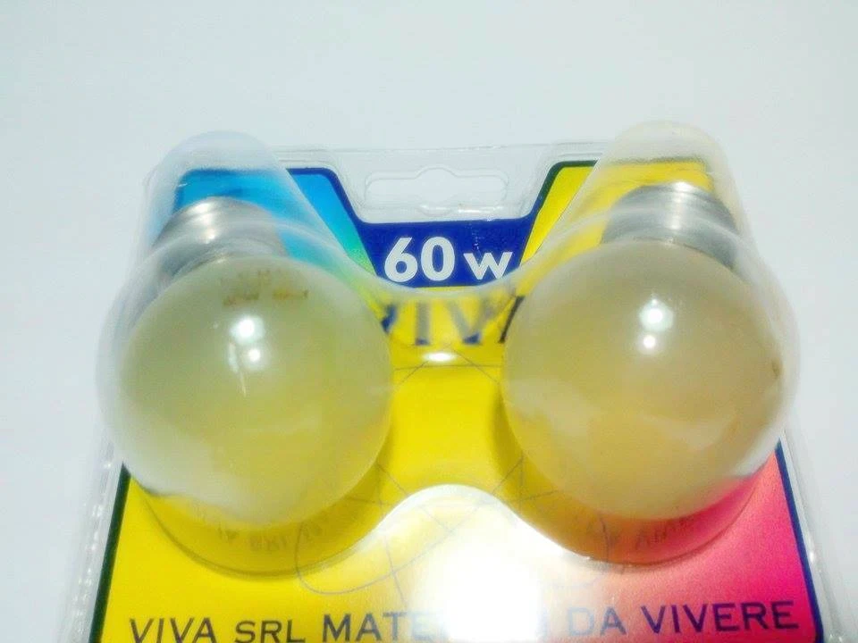 Lampadine "VIVA" E27 60W smerigliate - Blister da 2 MADE IN ITALY - Immagine 1 di 1