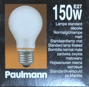 PAULMANN Normalglühlampe MATT /  KLAR  E27 240V 150W Glühbirne  AGL  - Bild 1 von 3