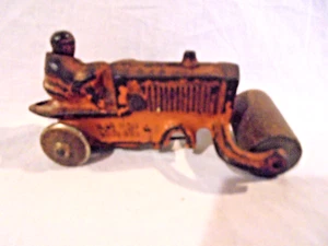 Small Vintage Cast Iron Toy Steam Roller Heavy Equipment - Picture 1 of 5