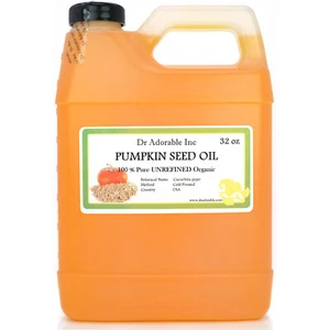 32 Oz Premium Unrefined Pumpkin Seed Oil Pure Organic Cold Pressed Multi Purpose - Picture 1 of 5