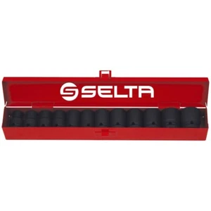 Selta Taiwan 12pc 1/2" Dr 6pt Cr-Mo Regular Air Impact Socket Set:10-24mm - Picture 1 of 5