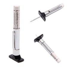 Silver Tester Motor Car Bike Tyre Tread Depth Gauge Metric Standard Measures TR