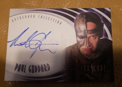 PAUL GODDARD FARSCAPE HAND SIGNED TRADING CARD FROM RITTENHOUSE - Image 1 of 2