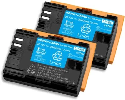 Batería compatible CANON LP-E6 LP-E6NH [juego de 2] Foto 1 de 4