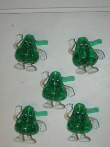 LOT OF 5 Vintage GREEN HERSHEY KISS   CHRISTMAS STRING LIGHT replacement covers - Picture 1 of 3