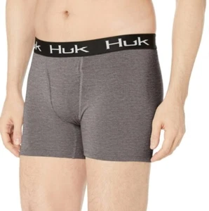 HUK Mens 2XL Waypoint Performance Boxer Brief Dry Fit Boxers Volcanic Ash - Picture 1 of 5