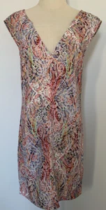 KACHEL Women's Dress Size 6 - Multicolored Knee Length Sleeveless Slip - Picture 1 of 5
