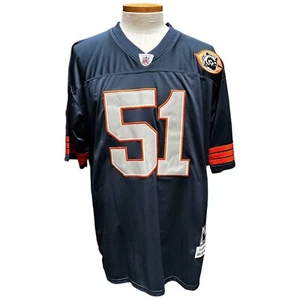 Camiseta deportiva vintage de los Bears Dick Butkus #51 azul NFL Mitchell & Ness Throwbacks talla 56 - Imagen 1 de 12