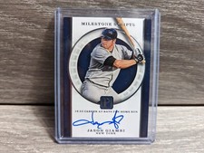 2016 Panini Pantheon Milestone Scripts /99 Jason Giambi #MS-JG Auto