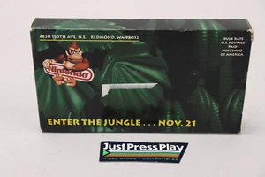 Donkey Kong Country Super Nintendo SNES Store Promo VHS Tape w/Box & Brochures - Picture 1 of 6