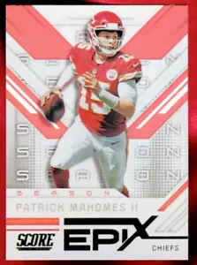 2019 Panini Score Football PATRICK MAHOMES II #ES-3 Score EPIX Season - Picture 1 of 2