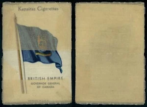 Gov. Gen. Canada - British Empire Flags 1933 Wix Kensitas Cigarettes Silk - Picture 1 of 1