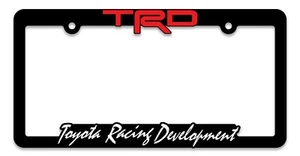 TRD Toyota Racing Development License Plate Frames, 3-D Raised Letter Frames - Picture 1 of 8