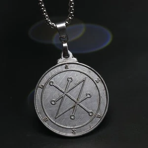 Azazel Sigil Meteorit Anhänger, Muonionalusta Halskette, dämonische Torwächter - Bild 1 von 6