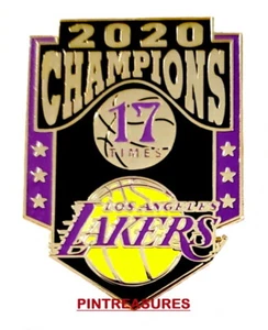 Pin Los Angeles Lakers 2020 edición limitada pin 17 veces NBA Champs pin de coleccionista - Imagen 1 de 2