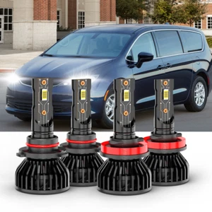 For Chrysler Voyager 2020-2022 9005 H11 LED Headlights Bulbs High Low Beam Kit - Bild 1 von 10