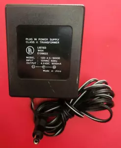 Transformer 138-4.5-1000D 120VAC / 4.5V DC 1A Power Supply Adapter - Picture 1 of 1