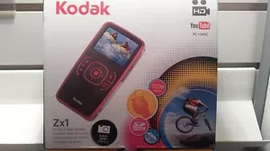 Kodak Zx1 Pocket Video Camera Black 720p HD Weather Resistant Easy Share YouTube - Picture 1 of 4