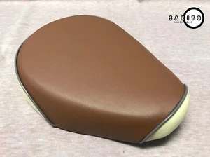 Fit Honda Supercub C100 C102 CM91 C50 C65 C70 C90 Brown / Cream Seat  **sa3390** - Picture 1 of 5