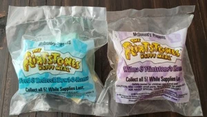 1993 VTG McDonald's Happy Meal Flintstones Lot of 2 Mattel See Buyer Description - Picture 1 of 10