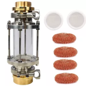 Kit de mirilla Triclover T500 2" con pantalla de malla 2X y malla de cobre cerveza casera - Imagen 1 de 11