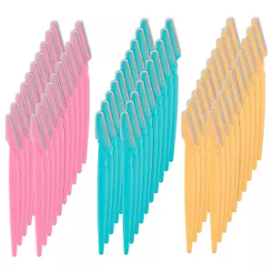 Eyebrow Razor 62 Pcs Multipurpose Exfoliating Dermaplaning Tool Trimming and Sha - Picture 1 of 12