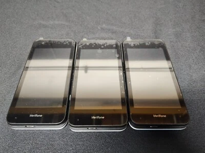 Lot of 3 Verifone Carbon Mobile 5 Payment Terminals M278-523-23-APD - Image 1 of 4