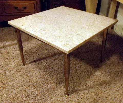 Stunning MCM Marble Brass Accent Side TABLE Wormley DUNBAR Gio PONTE ITALIAN Cover
