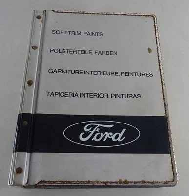 Polstermappe+Farbenkatalog Ford Taunus Granada Capri Escort Di 1973-1979 - Immagine 1 di 4