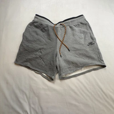 Nike Jordan Jumpman Corto Para Hombres XL Gris Negro Rayas Polar Cordón DJ0186-091 Foto 1 de 4