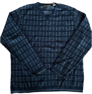 Suéter Pullover Metropolitan by Lord & Taylor Para Hombre Lana Merino Cuello en V Talla M Foto 1 de 4