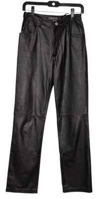 Copper Key Women's 5 Leather Black Biker Pants Lined Motorcycle Riding Gear - Image 1 of 4