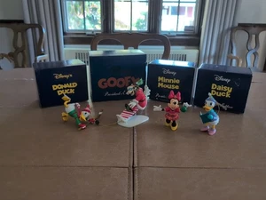4 Disney President's Edition Ornaments Goofy Donald Duck Daisy Duck Minnie Mouse - Picture 1 of 16