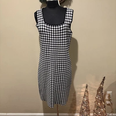 Vestido suéter midi a cuadros Saks Fifth Avenue para mujer - talla M para mujer Foto 1 de 4