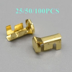 Spares Replacement Brass Crimp Terminals Contact for 5x20mm Inline Fuse Holder - Picture 1 of 2