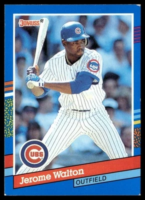 1991 Donruss Jerome Walton Chicago Cubs #72 - Image 1 of 2