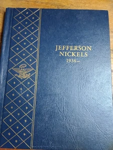 Jefferson Nickels, 1938 - in a Whitmen Album with some coins - Picture 1 of 9