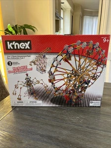 K'NEX (17035) 3 in 1 Classic Amusement Park Building Set 744 Pcs - Picture 1 of 6