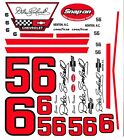 #56 Dale Earnhardt Chevrolet 1/64th HO Maßstab Schlitz Auto Wasserrutsche Aufkleber
