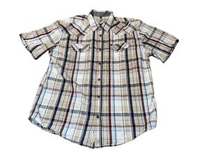MOON SHINE SPIRIT by Brad Paisley Men's Sz XL Short-Sleeve Western Snap Shirt