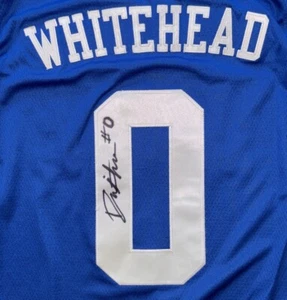 Dariq Whitehead Signed Autographed Duke Blue Devils Jersey PSA/DNA COA - Picture 1 of 4