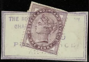 1896 Niger Company 1d Lilac Z18 on piece AKASSA SG 172 Fine Used Cat. £120.00 - Picture 1 of 1