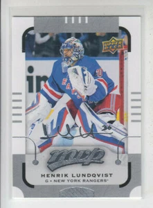 15/16 UD MVP New York Rangers Henrik Lundqvist Silver Script card #139 - SP - Picture 1 of 2