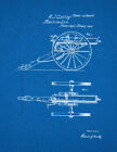 Gatling Machine Gun Patent Print Blueprint