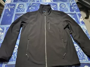 Haggar Men’s Large Black softshell jacket - Picture 1 of 4