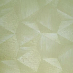 Yellow gold hexagon triangle faux grasscloth textured wallpaper geo 3D illusion - Picture 1 of 9